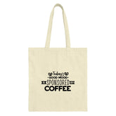 Coffee Lover Tote Bag, Funny Coffee Quote Tote, Good Mood Tote, Gift For Her, Coffee Addict Bag, Everyday Bag, Reusable Grocery Bag - Tawshia